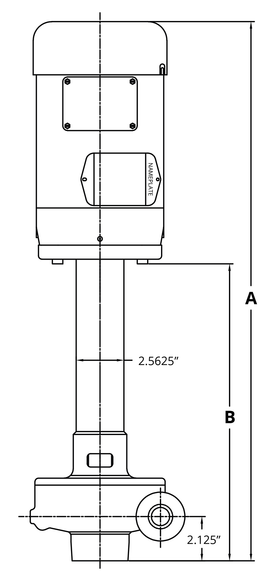 7800 Vertical 11019-NSW Full Dimensional Drawing